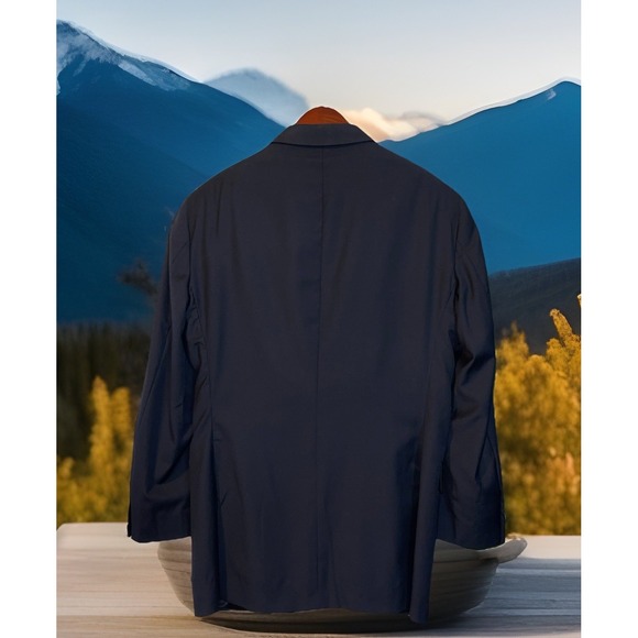 Peter Millar Blazer 44T Solid Black Sports Jacket Wedding Business Resort Party - Picture 2 of 8